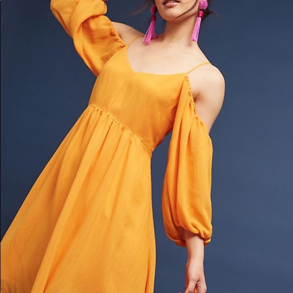 Anthropologie Open Shoulder Dress